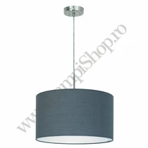 Pendul Eglo PASTERI, dulie E27, nu contine becul, IP20, baza din otel nichel satinat, abajur textil gri | Eglo-31573