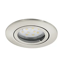Spot incastrabil Eglo TEDO, dulie GU10-LED, contine becul, IP20, baza din aluminiu nichel satinat | Eglo-31689