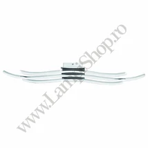 Plafoniera Eglo RONCADE, LED integrat inclus, IP20, baza din aluminiu-otel crom, abajur plastic alb | Eglo-31995