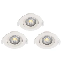 Spot incastrabil Eglo SARTIANO, LED integrat inclus, IP20, baza din plastic alb | Eglo-32896
