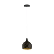 Pendul Eglo ROCCAFORTE, dulie E14, nu contine becul, IP20, baza din otel negru-auriu | Eglo-33345