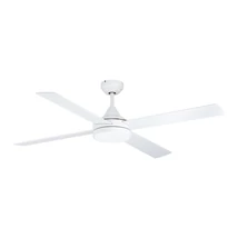 Ventilator Eglo TRINIDAD, LED integrat inclus, IP20, baza din otel alb mat, abajur acril laptos | Eglo-35084