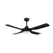 Ventilator Eglo BONDI 1, LED integrat inclus, IP20, baza din plastic negru mat, abajur acril laptos | Eglo-35092