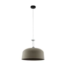Pendul Eglo MONTE FUERTE, dulie E27, nu contine becul, IP20, baza din otel taupe, abajur cristal transparent | Eglo-39589