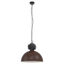 Pendul Eglo ROCKINGHAM, dulie E27, nu contine becul, IP20, baza din otel negru-maro | Eglo-43299