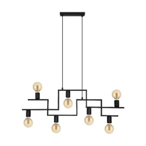 Pendul Eglo FEMBARD, dulie E27, nu contine becul, IP20, baza din otel negru | Eglo-43365