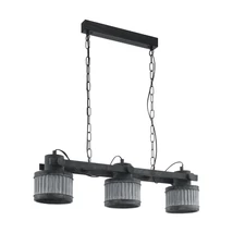 Pendul Eglo TURROCK, dulie E27, nu contine becul, IP20, baza din otel negru-gri patinat | Eglo-43447