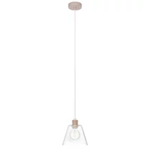 Pendul Eglo COPLEY, dulie E27, nu contine becul, IP20, baza din aluminiu-otel rose gold, abajur sticla transparent | Eglo-43631
