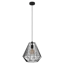 Pendul Eglo STYPE, dulie E27, nu contine becul, IP20, baza din otel negru | Eglo-43692