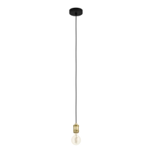 Pendul Eglo YORTH, dulie E27, nu contine becul, IP20, baza din otel negru-bronz | Eglo-43803