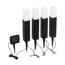 Solar Eglo Z-SOLAR, LED integrat inclus, baza din plastic negru-maro, abajur plastic alb | Eglo-48834