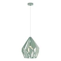 Pendul Eglo CARLTON-P, dulie E27, nu contine becul, IP20, baza din otel verde pastel deschis | Eglo-49026