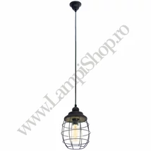 Pendul Eglo BAMPTON, dulie E27, nu contine becul, IP20, baza din otel-lemn maro patinat | Eglo-49219
