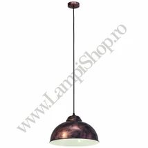 Pendul Eglo TRURO 2, dulie E27, nu contine becul, IP20, baza din otel cupru antic | Eglo-49248