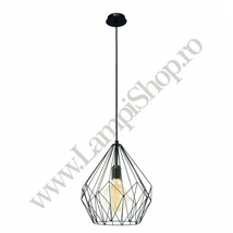 Pendul Eglo CARLTON, dulie E27, nu contine becul, IP20, baza din otel negru | Eglo-49257