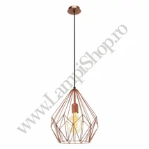 Pendul Eglo CARLTON, dulie E27, nu contine becul, IP20, baza din otel cupru | Eglo-49258