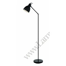 Lampadar Eglo PRIDDY, dulie E27, nu contine becul, IP20, baza din otel negru-alb | Eglo-49471