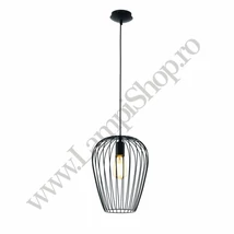 Pendul Eglo NEWTOWN, dulie E27, nu contine becul, IP20, baza din otel negru | Eglo-49472