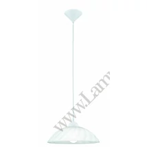 Pendul Eglo VETRO, dulie E27, nu contine becul, IP20, baza din plastic alb, abajur sticla satinat alb | Eglo-82785