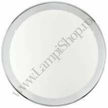 Plafoniera Eglo PLANET, dulie E27, nu contine becul, IP20, baza din otel crom, abajur sticla satinat alb-transparent | Eglo-82944