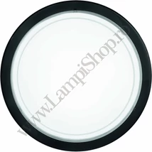 Plafoniera Eglo PLANET 1, dulie E27, nu contine becul, IP20, baza din otel negru, abajur sticla vopsita alb-transparent | Eglo-83159