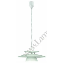 Pendul Eglo BRENDA, dulie E27, nu contine becul, IP20, baza din metal-plastic alb-crom, abajur otel alb | Eglo-87055