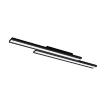 Plafoniera Eglo SALITERAS-Z, LED integrat inclus, IP20, baza din otel negru, abajur plastic alb | Eglo-900024