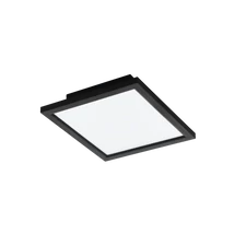 Plafoniera Eglo SALOBRENA-Z, LED integrat inclus, IP20, baza din aluminiu negru, abajur plastic alb | Eglo-900049