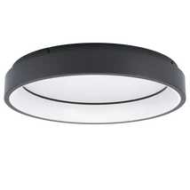 Plafoniera Eglo MARGHERA-Z, LED integrat inclus, IP20, baza din otel negru, abajur plastic alb | Eglo-900067