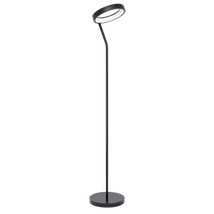 Lampadar Eglo MARGHERA-Z, LED integrat inclus, IP20, baza din otel negru, abajur plastic alb | Eglo-900072