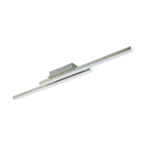 Plafoniera Eglo FRAIOLI-Z, LED integrat inclus, IP20, baza din aluminiu nichel satinat, abajur plastic alb | Eglo-900076