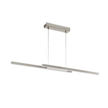 Pendul Eglo FRAIOLI-Z, LED integrat inclus, IP20, baza din aluminiu nichel satinat, abajur plastic alb | Eglo-900077