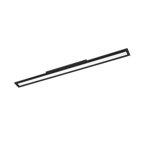 Plafoniera Eglo SALOBRENA-Z, LED integrat inclus, IP20, baza din aluminiu-otel negru, abajur plastic alb | Eglo-900095