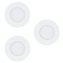Spot incastrabil Eglo FUEVA-Z, LED integrat inclus, IP20-44, baza din otel alb, abajur plastic alb | Eglo-900099