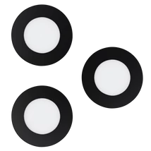 Spot incastrabil Eglo FUEVA-Z, LED integrat inclus, IP20-44, baza din otel negru, abajur plastic alb | Eglo-900105
