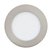 Spot incastrabil Eglo FUEVA-Z, LED integrat inclus, IP20-44, baza din otel nichel satinat, abajur plastic alb | Eglo-900112