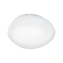 Plafoniera Eglo SILERAS-Z, LED integrat inclus, IP20, baza din otel alb, abajur plastic cu efect cristal alb | Eglo-900128