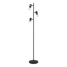 Lampadar Eglo LURONE, dulie E27, nu contine becul, IP20, baza din otel negru-alama | Eglo-900179