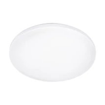 Plafoniera exterior Eglo RONCO, LED integrat inclus, IP44, baza din otel alb, abajur plastic alb | Eglo-900297