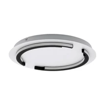 Plafoniera Eglo ZAMPOTE, LED integrat inclus, IP20, baza din aluminiu-otel alb-negru, abajur plastic alb | Eglo-900328