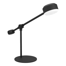 Veioza Eglo CLAVELLINA, LED integrat inclus, IP20, baza din otel negru, abajur plastic alb | Eglo-900353