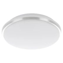 Plafoniera baie Eglo PINETTO, LED integrat inclus, IP44, baza din otel alb, abajur plastic alb-crom | Eglo-900365