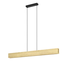 Pendul Eglo ANCHORENA-Z, LED integrat inclus, IP20, baza din otel-lemn negru-maro, abajur plastic alb | Eglo-900388