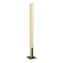 Lampadar Eglo ANCHORENA-Z, LED integrat inclus, IP20, baza din otel-lemn negru-maro, abajur plastic alb | Eglo-900392