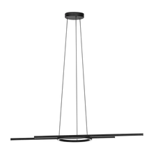 Pendul Eglo ZILLERIO-Z, LED integrat inclus, IP20, baza din aluminiu-otel negru, abajur plastic alb | Eglo-900398