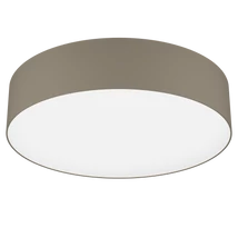 Plafoniera Eglo ROMAO-Z, LED integrat inclus, IP20, baza din otel alb, abajur textil-plastic alb-taupe | Eglo-900441