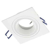 Spot incastrabil Eglo CAROSSO, dulie GU10-LED, nu contine becul, IP20, baza din aluminiu alb, abajur plastic alb | Eglo-900454
