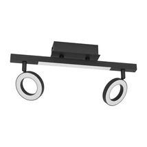 Spot Eglo CARDILLIO 2, LED integrat inclus, IP20, baza din aluminiu-otel negru, abajur plastic satinat | Eglo-900514