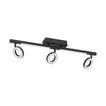 Spot Eglo CARDILLIO 2, LED integrat inclus, IP20, baza din aluminiu-otel negru, abajur plastic satinat | Eglo-900515
