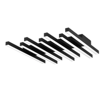 Plafoniera Eglo PADULARI, LED integrat inclus, IP20, baza din aluminiu-otel negru, abajur plastic alb | Eglo-900597
